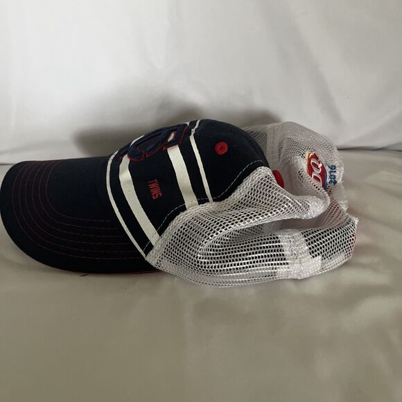 Minnesota Twins Baseball MelonWear Hat Cap Mens Blue White Mesh Adjustable Size - Picture 8 of 8